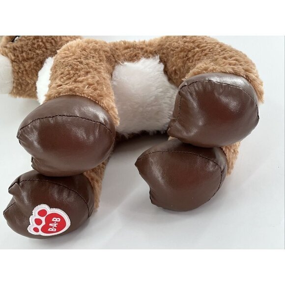 Build a Bear Reindeer Lot of 2 Plush Antlers Sparkly Glittery White Gold Brown - Picture 5 of 8